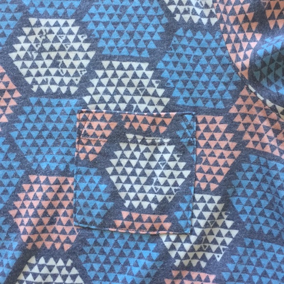 LULAROE Carly Short Sleeve Hi-Lo T-Shirt Dress XXS 2 4 6 Gray Blue 3/$20 SALE! - Picture 4 of 5